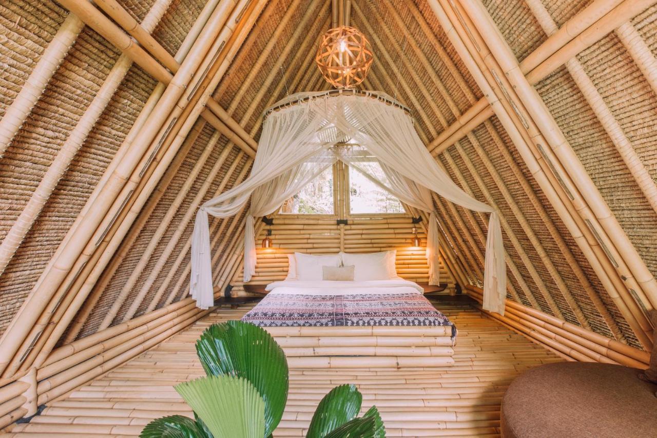 Selat Hideout Eco Bamboo House Baliヴィラ エクステリア 写真