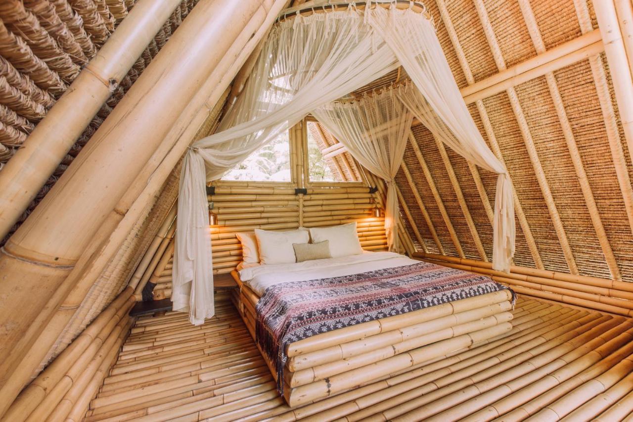 Selat Hideout Eco Bamboo House Baliヴィラ エクステリア 写真