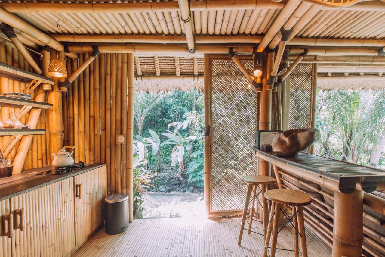 Selat Hideout Eco Bamboo House Baliヴィラ エクステリア 写真