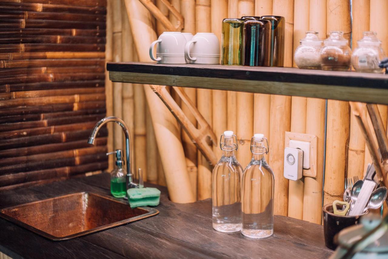 Selat Hideout Eco Bamboo House Baliヴィラ エクステリア 写真