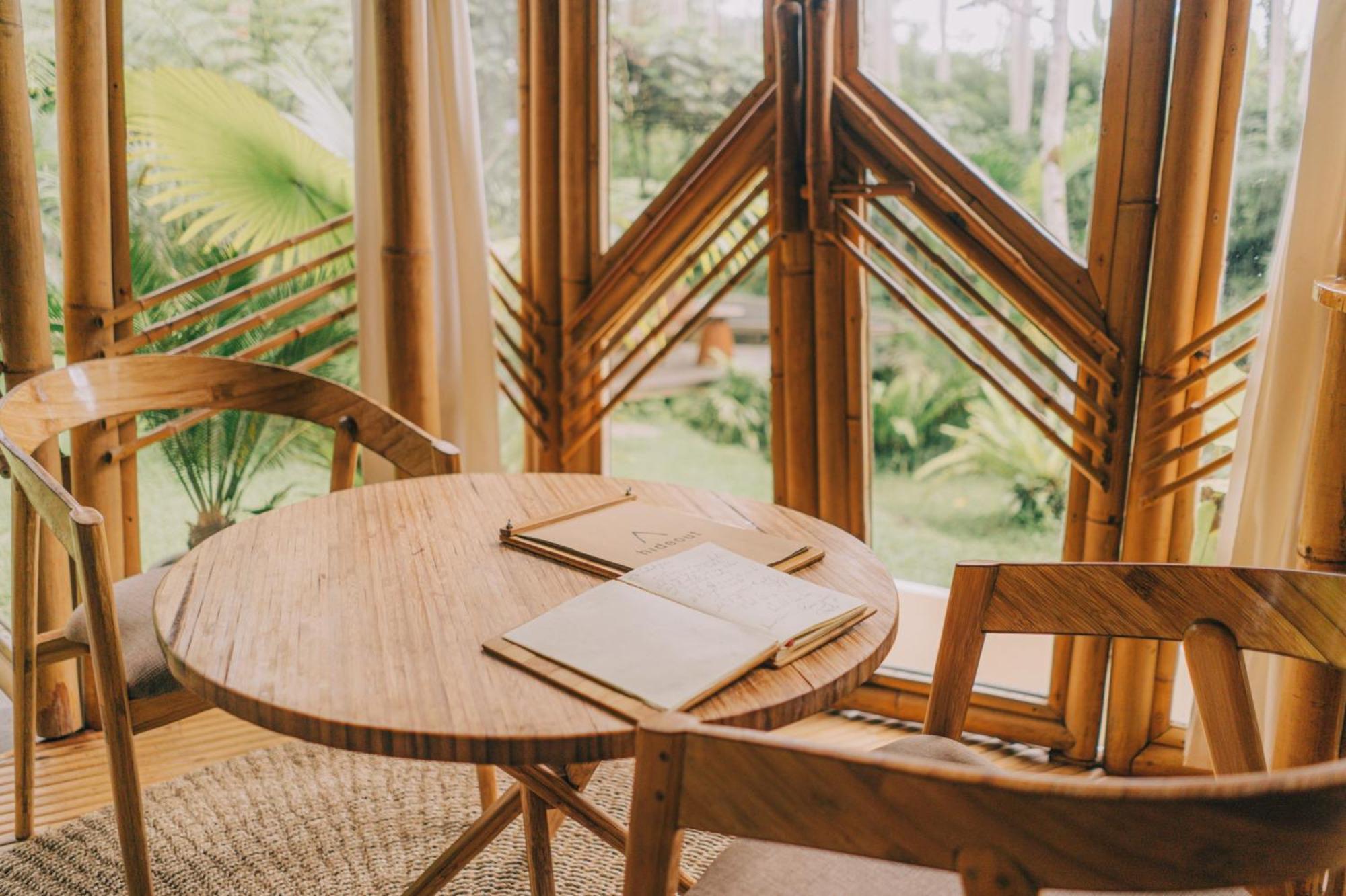 Selat Hideout Eco Bamboo House Baliヴィラ エクステリア 写真