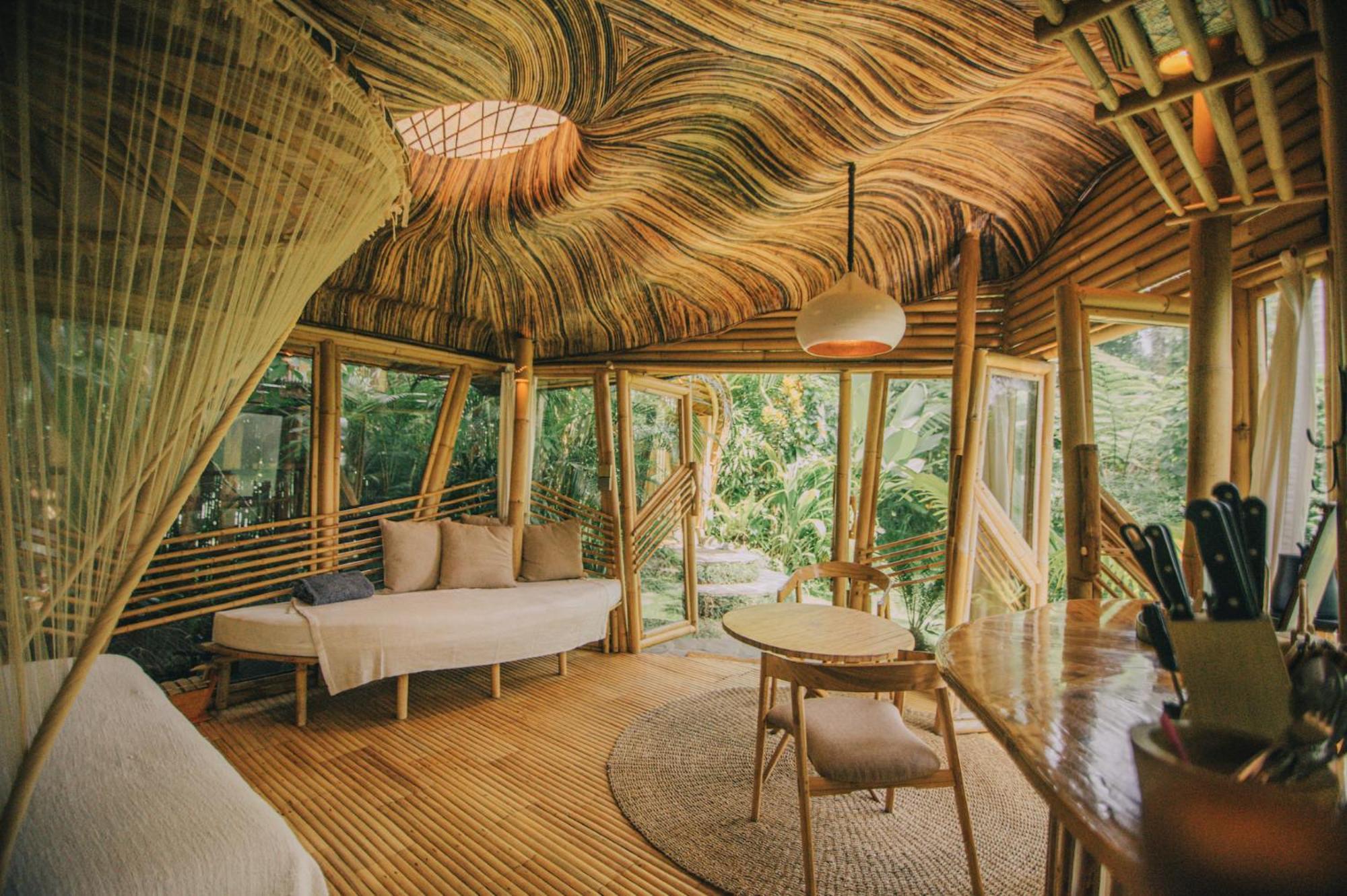 Selat Hideout Eco Bamboo House Baliヴィラ エクステリア 写真