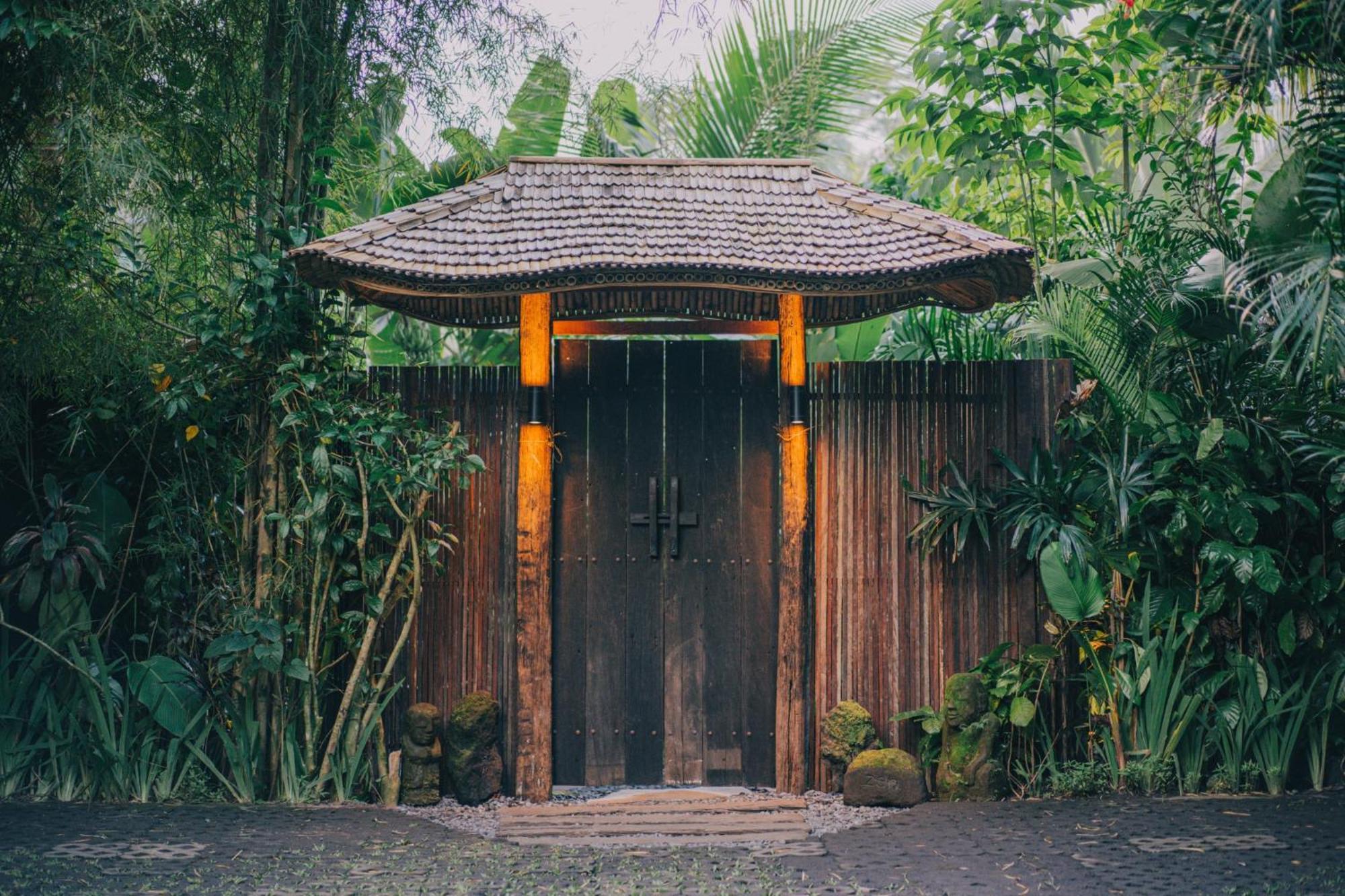 Selat Hideout Eco Bamboo House Baliヴィラ エクステリア 写真
