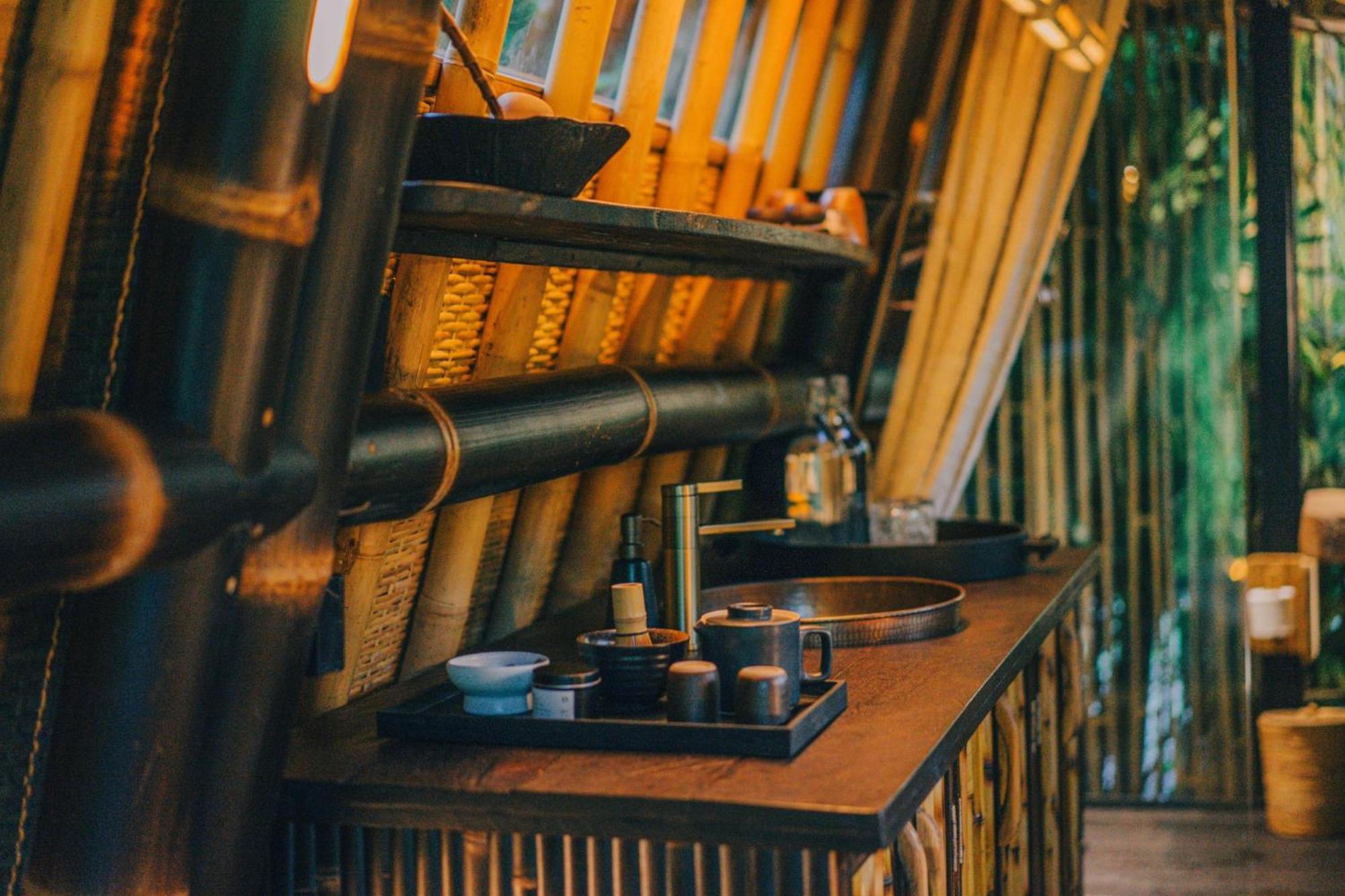 Selat Hideout Eco Bamboo House Baliヴィラ エクステリア 写真