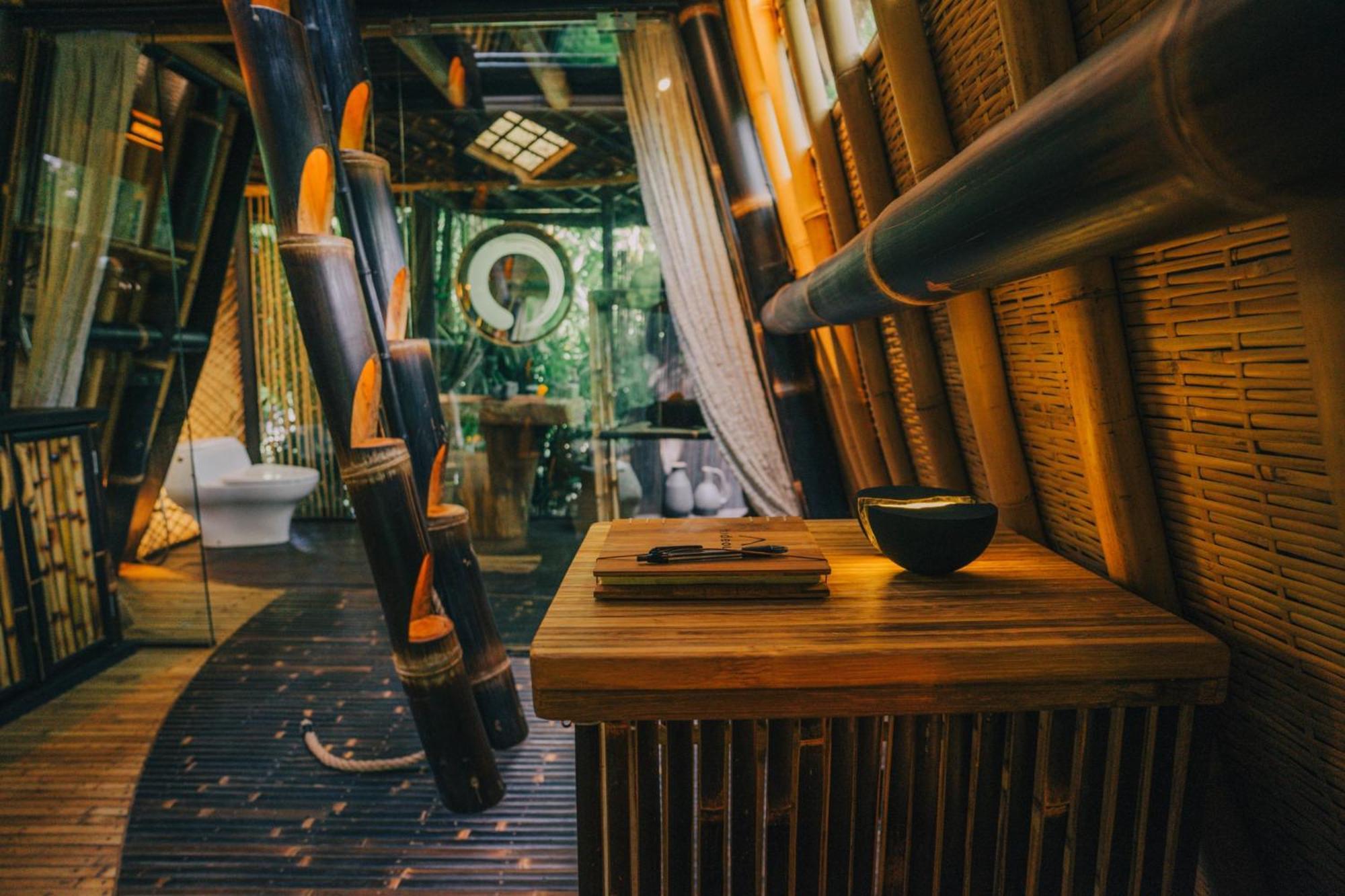 Selat Hideout Eco Bamboo House Baliヴィラ 部屋 写真