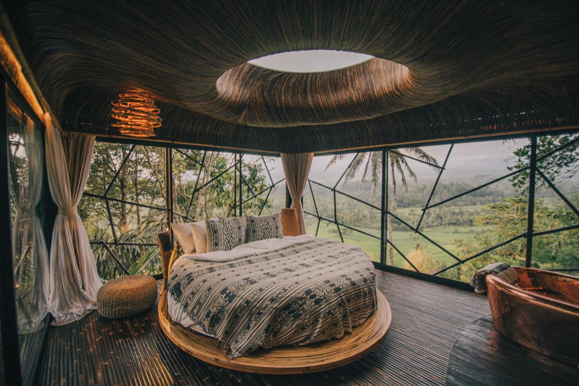 Selat Hideout Eco Bamboo House Baliヴィラ エクステリア 写真