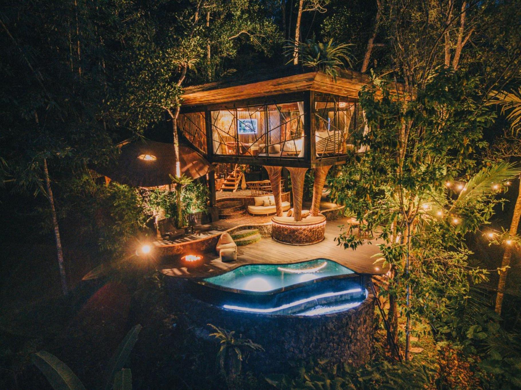 Selat Hideout Eco Bamboo House Baliヴィラ エクステリア 写真