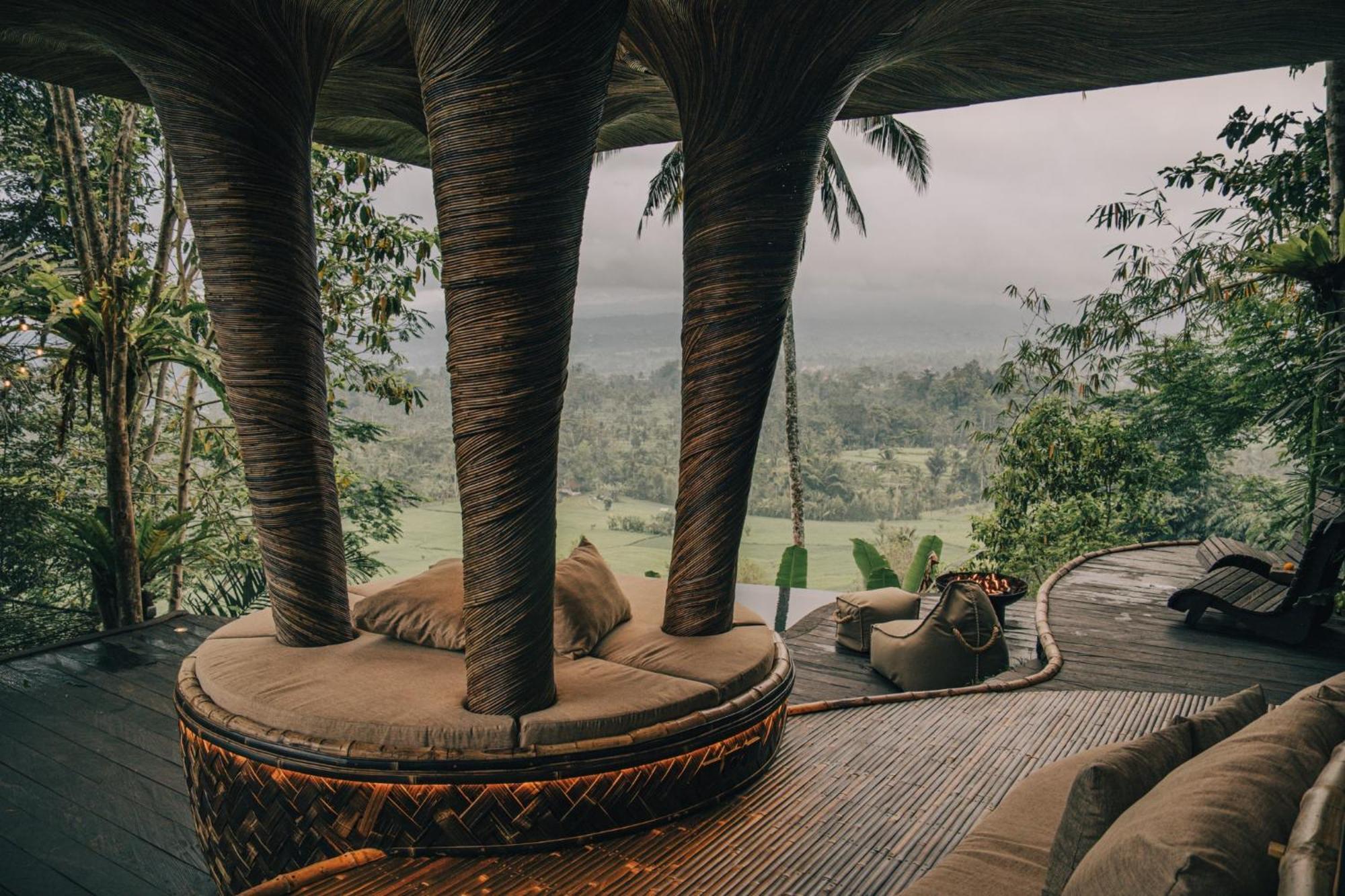 Selat Hideout Eco Bamboo House Baliヴィラ エクステリア 写真