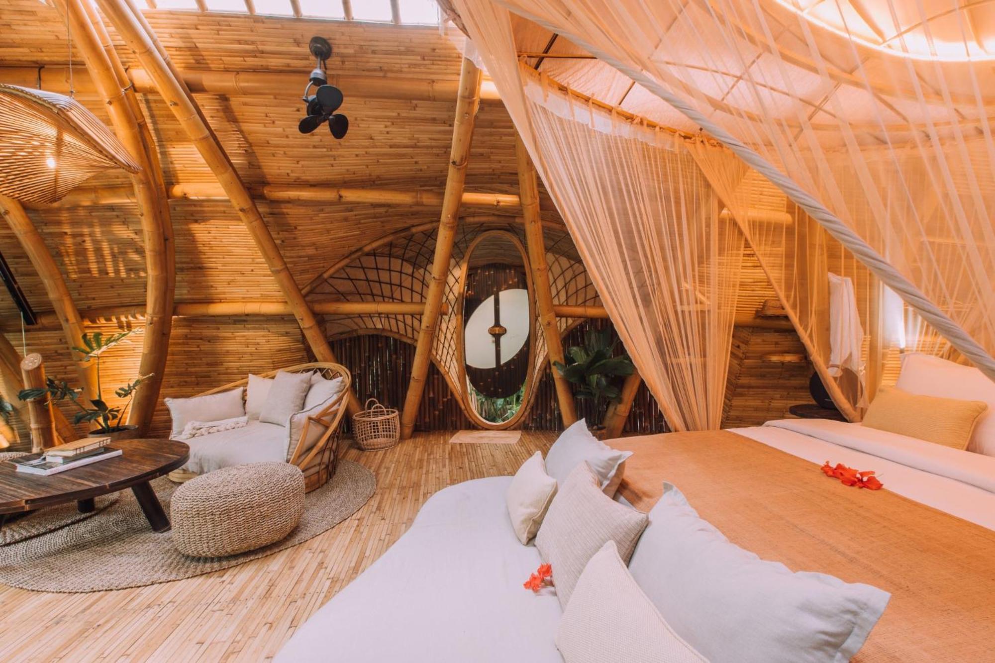 Selat Hideout Eco Bamboo House Baliヴィラ 部屋 写真