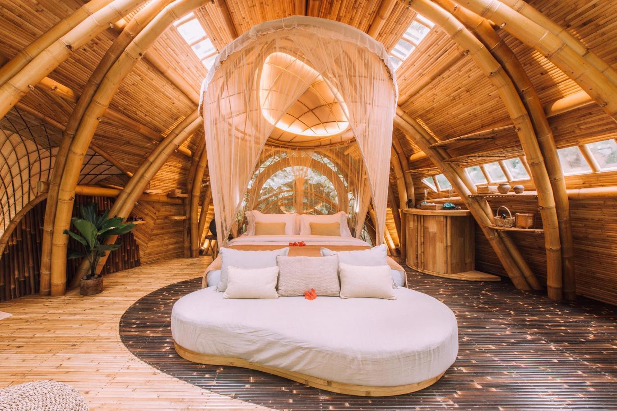 Selat Hideout Eco Bamboo House Baliヴィラ エクステリア 写真