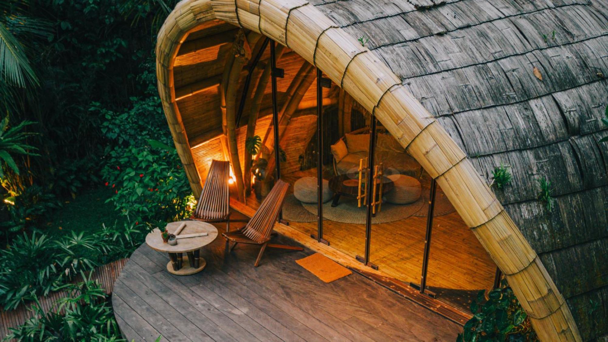 Selat Hideout Eco Bamboo House Baliヴィラ 部屋 写真